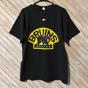 NHL Boston Bruins Black & Yellow Bruin Bear Tee Short Sleeve T Shirt